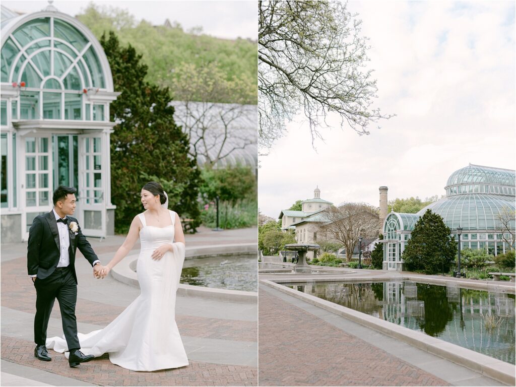 wedding at the Brooklyn botanical gardens